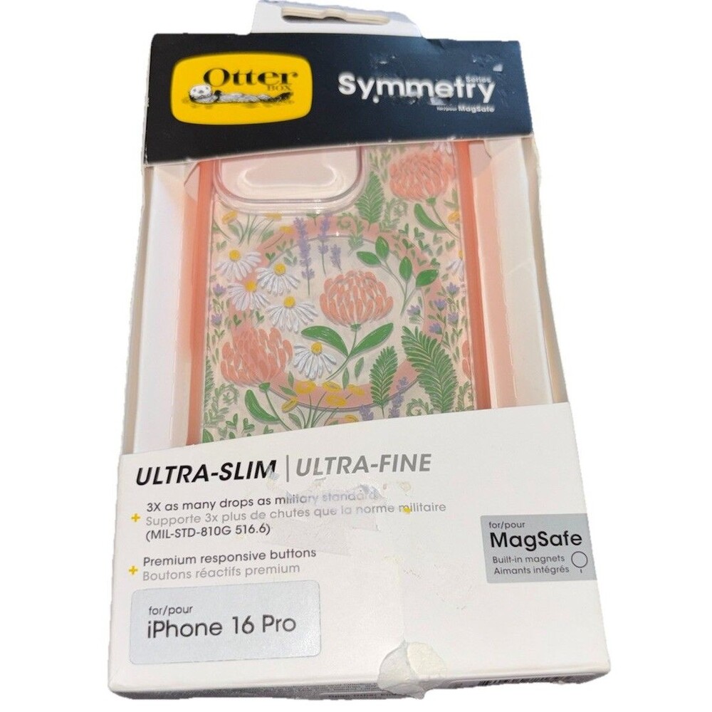 OtterBox Symmetry Series MagSafe Ultra-Slim Floral Case iPhone 16 Pro